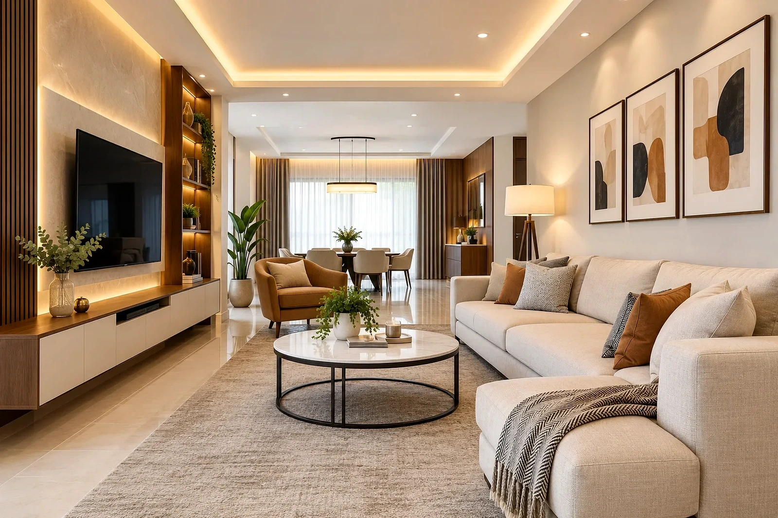 Luxury Home Interiors in Hyderabad - Modern Home Interiors in Hitech City Hyderabad | OliveOak Interiors