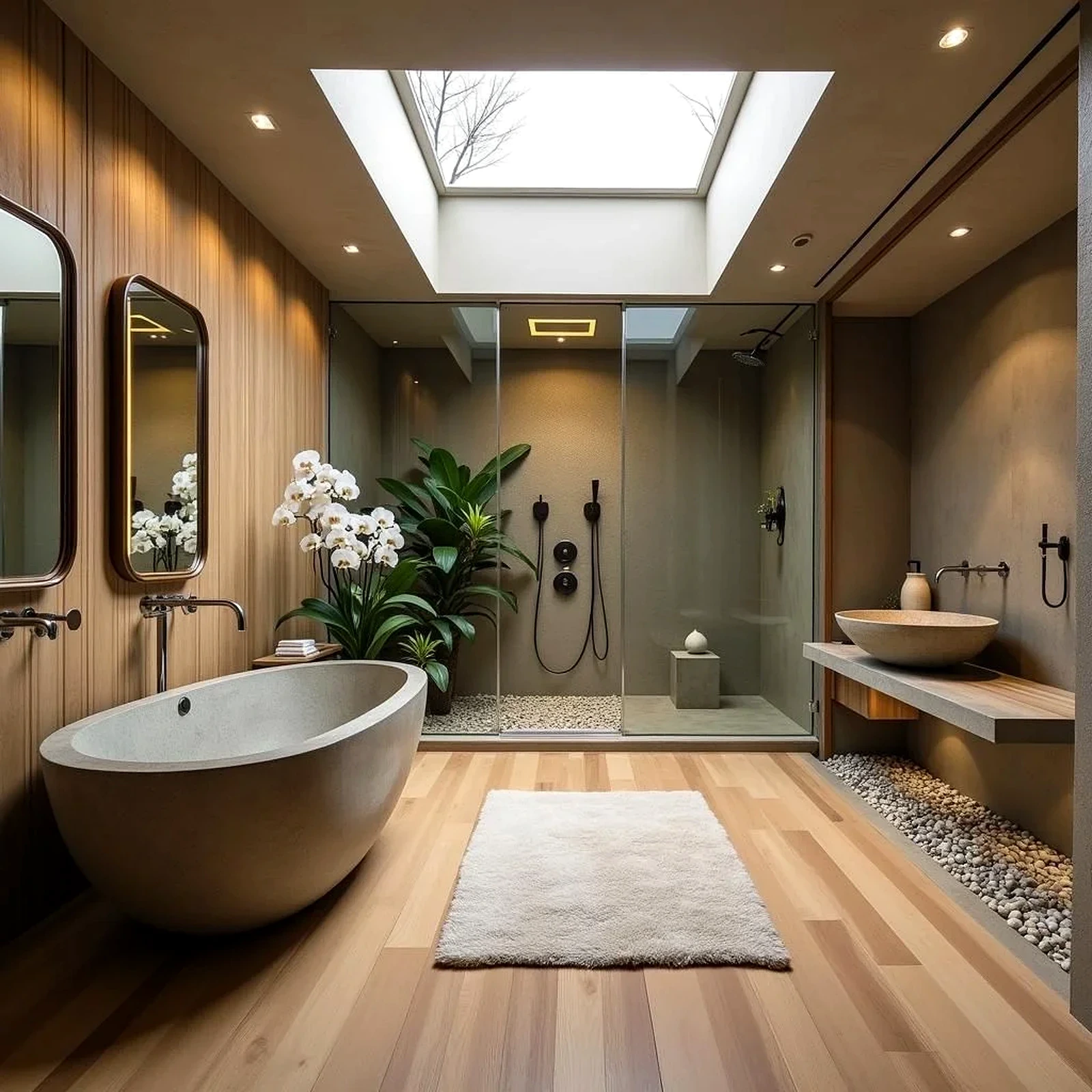 7 Indoor Greenery and Natural Light - Luxury Bathroom Interior Design Ideas for Modern Indian Homes Hyderabad | OliveOak Interiors