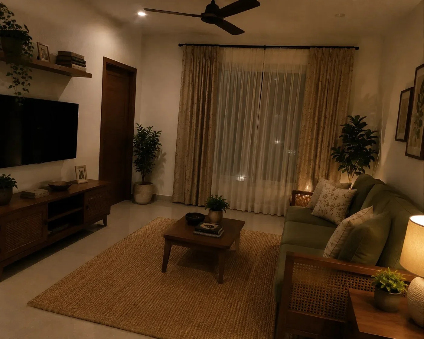 living room interior design, Hyderabad