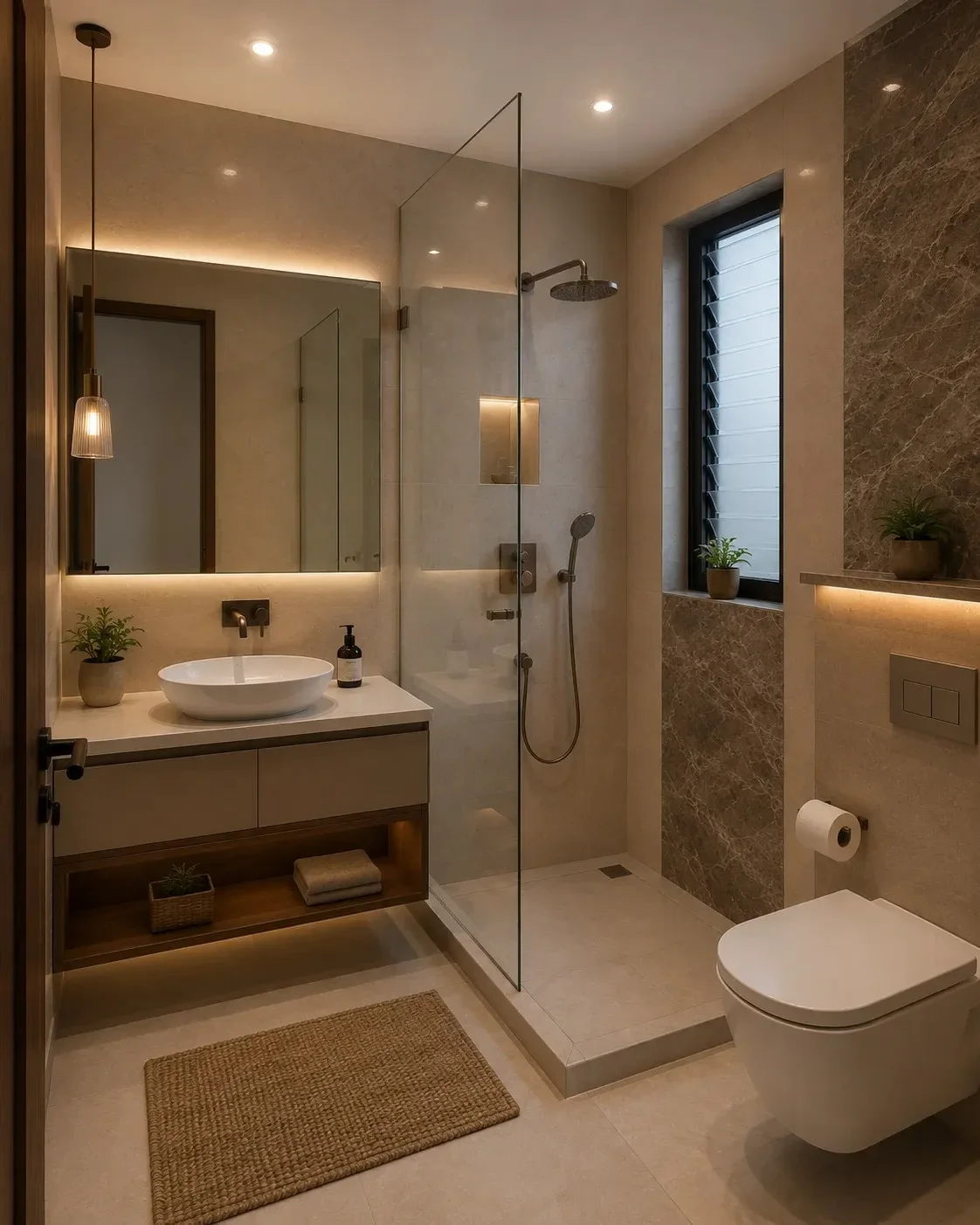 How to Make a Small Bathroom Look More Spacious 